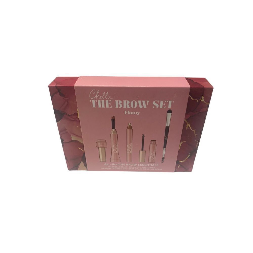 CHELLA The‎ Brow Set, Eyebrow Cream 4 Piece Kit - Ebony New